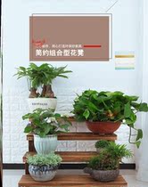 Green flower stand three-layer flower stand outdoor courtyard balcony flower stand floor-to-ceiling multi-layer creative Terrace Garden Outdoor