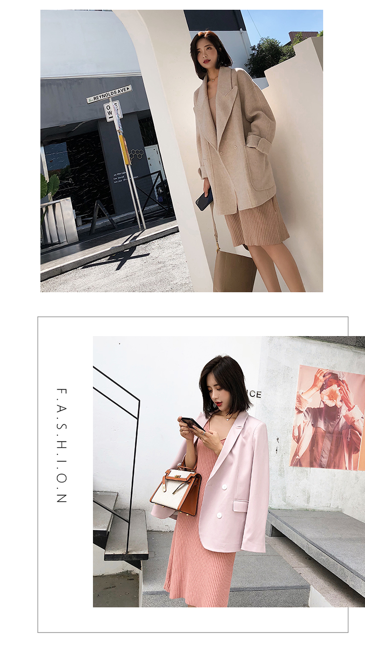 Yang Momo Nữ mùa thu 2018 phiên bản Hàn Quốc mới của váy cạp cao cạp cao không tay dài váy cổ chữ V đầm len tay dài