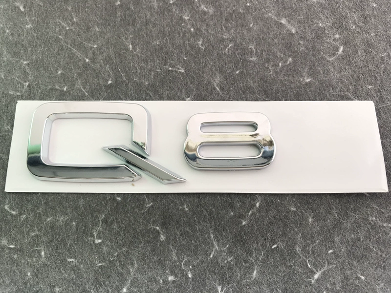 logo xe hoi Audi Q3 Q5 Q7 Q2L q8 đuôi xe nhãn dán nhãn xe kỹ thuật số logo nhãn chuyển vị đã sửa đổi nhãn màu đen dán nóc xe ô tô tem xe oto 4 chỗ 