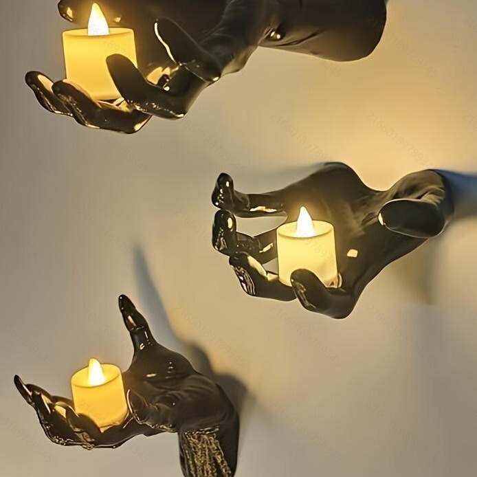 Cross-Border Devil Claw Pvc Witch's Arm Wall Hanging Creative Wall Decoration Skeleton Hand Home Decoration