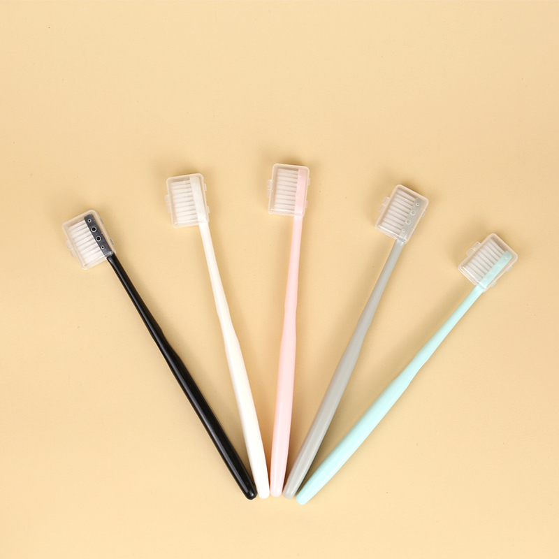 Toothbrush Soft Hair Ultrafine Soft Small Wide Head Macaron Fresh Japan-South Korea Wind Home Adult Male And Female Couples Family Clothing