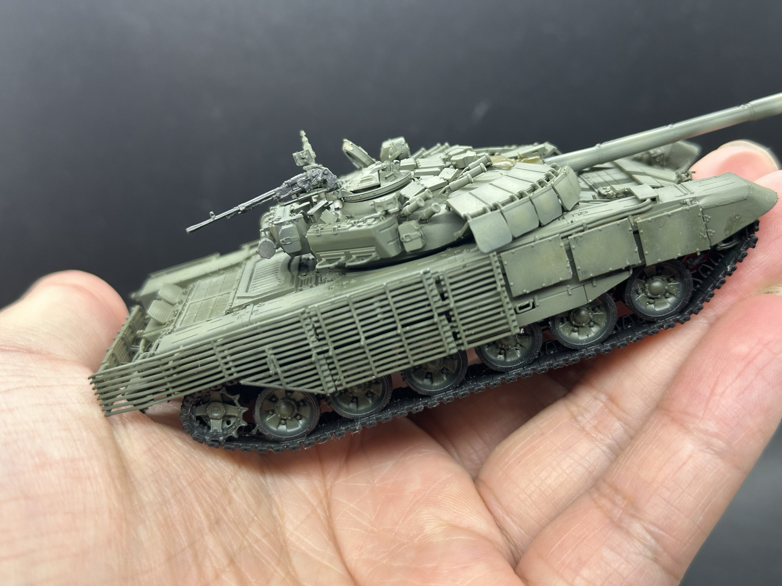 Char T-72B3 Avec Cage Anti-Javelin - Maquette Résine 1/50 - Modèle Imprimé 3D