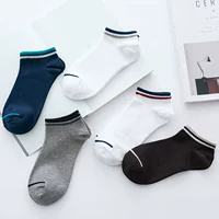 Vớ vớ cotton nam bốn mùa thấp để giúp nông miệng khử mùi mồ hôi vô hình thuyền socks nam vớ mùa xuân và mùa hè phần mỏng tất adidas