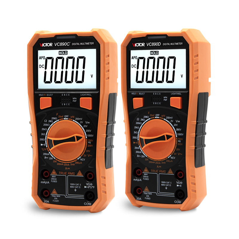 Victory VC890D VC890C digital multimeter capacitor 20MF with backlight universal meter measurement tool