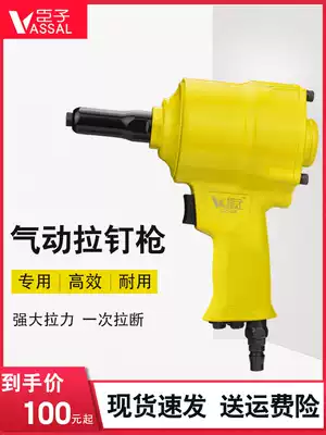 Courtier pneumatic rivet gun two-Claw gun type nail gun industrial grade core-pulling riveting pliers riveting machine tool riveting gun