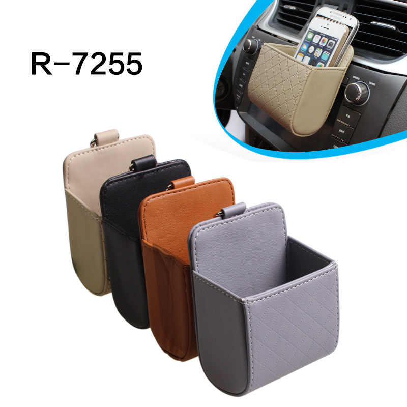 Auto Supplies Supermarket Car Air Outlet Storage Bag Car Storage Box Hanging Bag Put Mobile Phone Storage Box Multifunctional