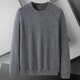 ດູໃບໄມ້ລົ່ນແລະລະດູຫນາວ 100% ແທ້ຈິງ 100% ເສື້ອຢືດ cashmere ຜູ້ຊາຍ sweater ຄໍຮອບບວກໄຂມັນບວກຂະຫນາດກາງອາຍຸ trendy ຜູ້ຊາຍໄຂມັນແຂງສີອົບອຸ່ນ base layer sweater