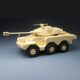 Kaqi Model Tiger Model 4632 1/35 French Erc-90 F1 Wheeled Reconnaissance Vehicle