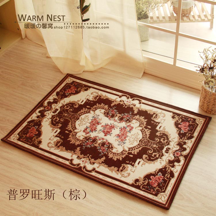 Hoa bình dị Thảm châu Âu chống trượt bụi thảm nước thảm cửa nhà thảm nhà hiên thảm thảm chăn thảm lót ghế gỗ