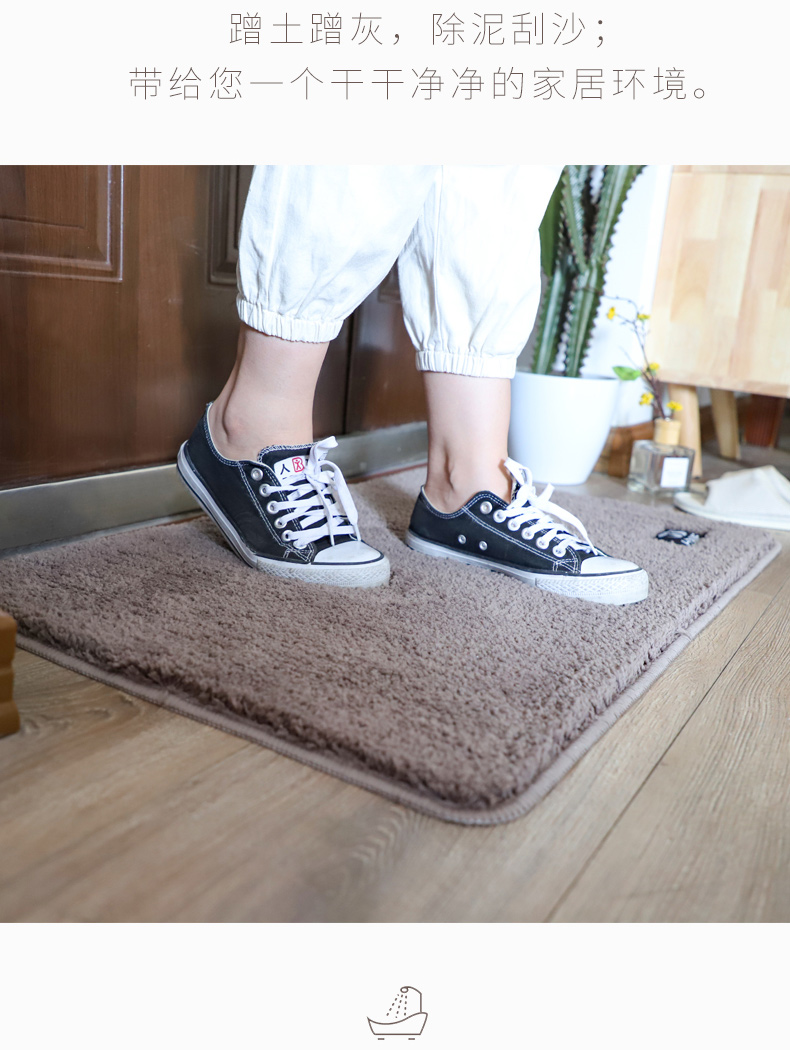 nhà vệ sinh phòng tắm thảm cửa phòng ngủ thảm tấm thảm chùi chân thảm không trơn trượt bếp Phòng tắm nhà vệ sinh thảm thấm - Thảm sàn xốp trải sàn