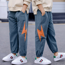 Boy pants Summer thin Pants Anti Mosquito Pants Boy Foreign Air Children Sports New CUHK Child Casual Long Pants Loose