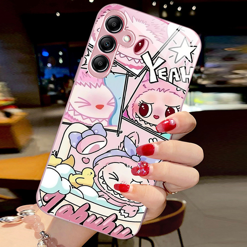 14Plus Apple 16 Samsung S25U Samsung S24Ultra Phone Case A55 Labubu S22+ Female S23Fe Plus 54 Male 53 Case Suitable for 17 Glass 52 Outer 56 Labubu Phone 8