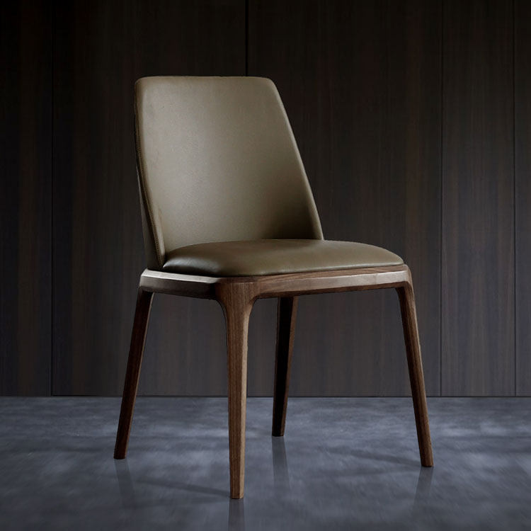 Nordic Solid Wood Dining Chair Armrest Backrest Leisure Minima Hotel Coffee Dining Room Home Light Lavish-Style Solid Wood Chairs