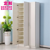 Shoe Cabinet Multilayer Shoe Rack Lockers Large Capacity Balcony Door Hall Multilayer Large Capacity Wooden Modern Minimalist Shoe Cabinet