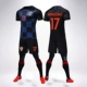 World Cup 2018 Croatia sân nhà và sân khách áo ngắn tay số 10 Modric đồng phục bóng đá phù hợp với nam tùy chỉnh - Bóng đá