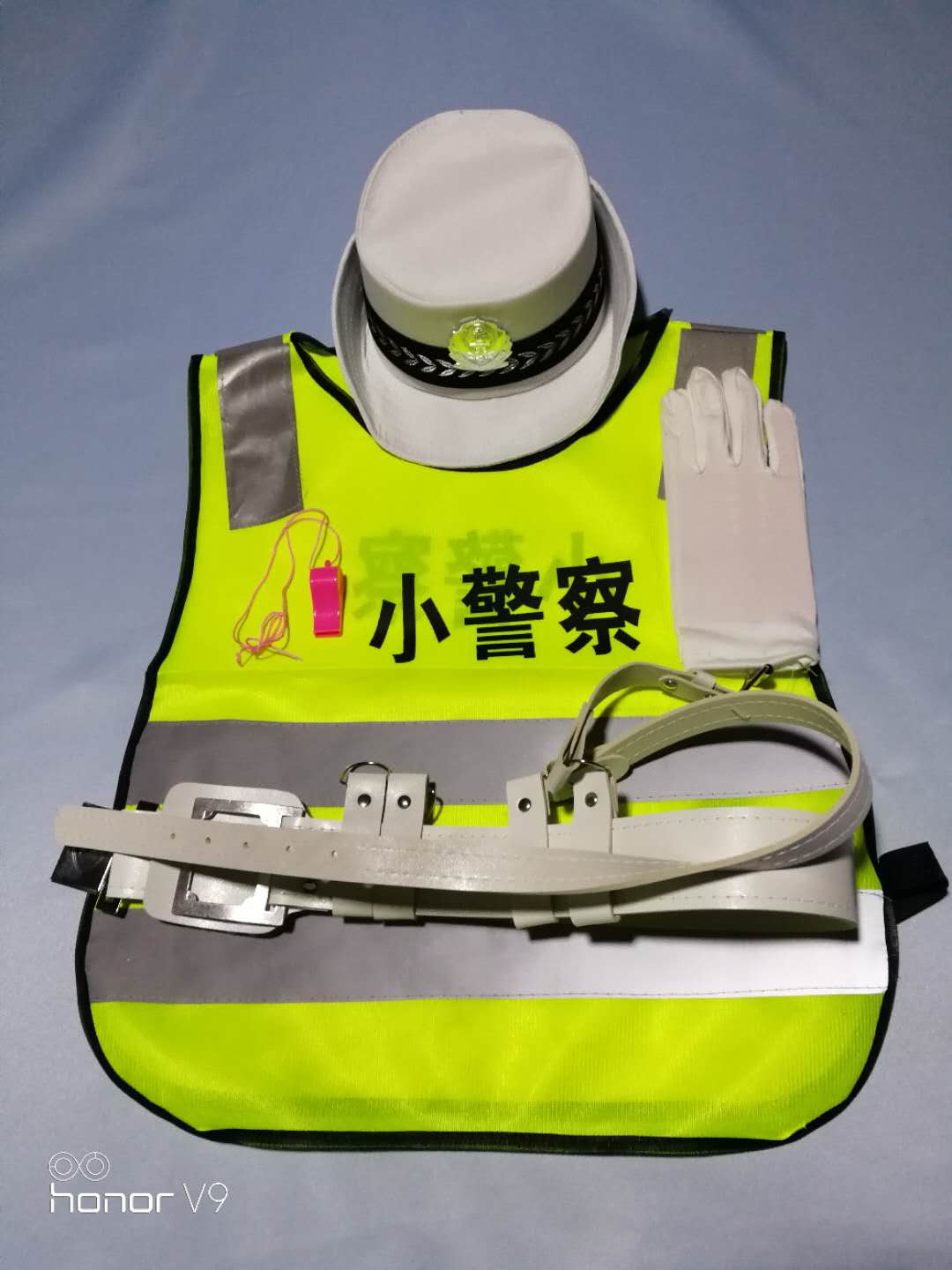 Trẻ em cảnh sát nhỏ phản ánh trang phục vest phản ánh quần áo an toàn quần áo nhỏ cảnh sát giao thông đồ tết cho bé gái