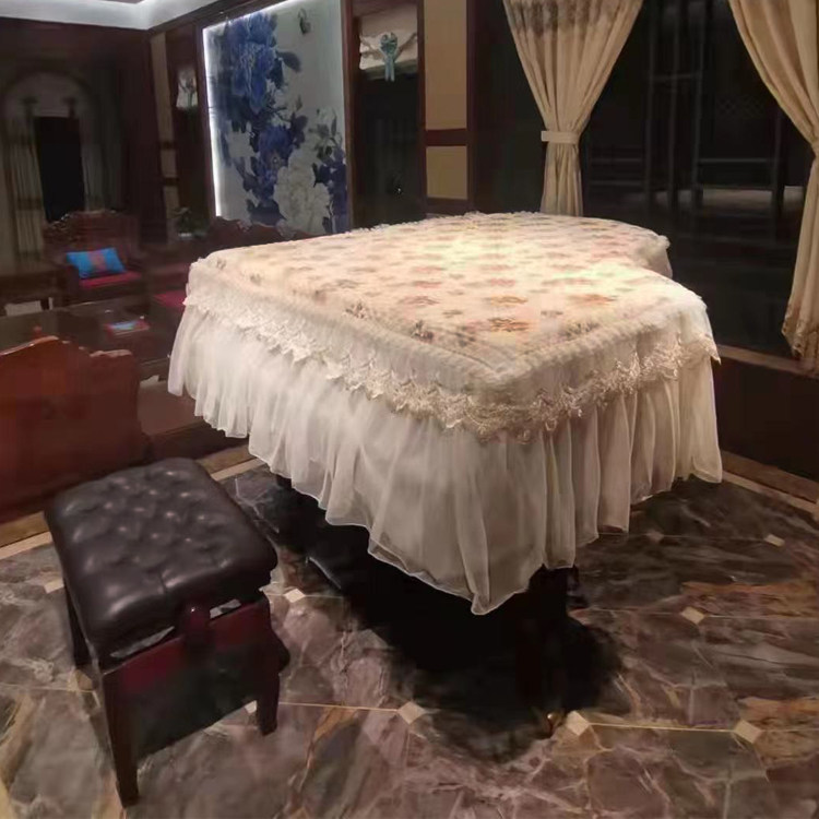 Dust-proof double layer thickens beautiful triangle piano dust cover cloth simple piano cover