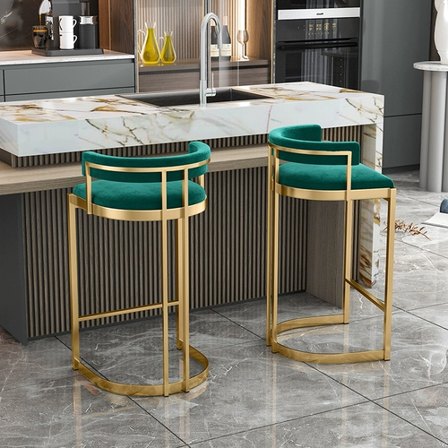 Nordic Light Luxury Tall Stool Bar Стул, современный минималистский кафе Bar Bar