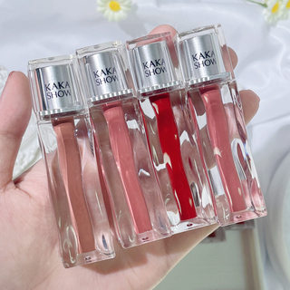 kakashow transparent water ripple lip glaze ice velvet matte lipstick for women with whitening effect and not easy to stick to lip mud