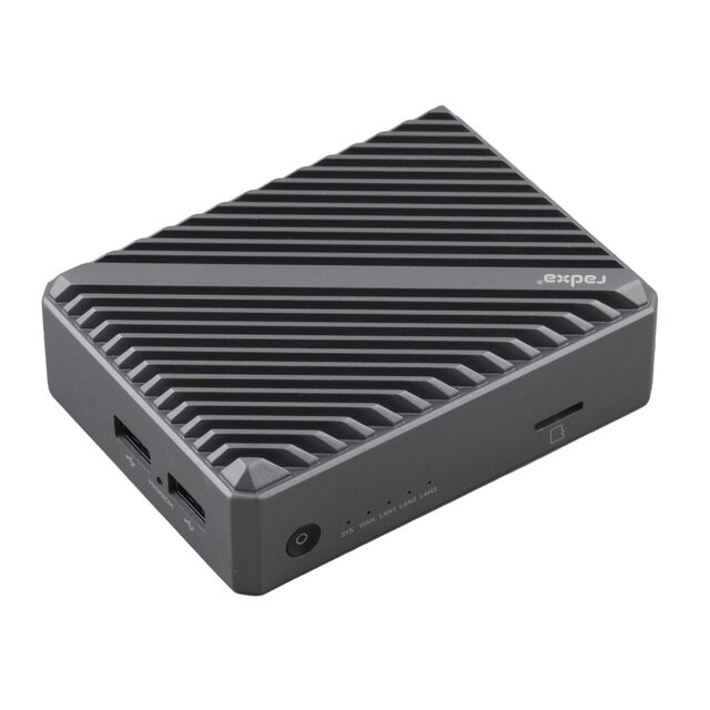 Radxa E24C Rk3528A Gateway Network Computer Development Board with Four Gigabit Ethernet Ports