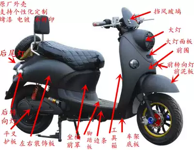 European version of electric vehicle locomotive turtle complete car shell TZCK turtle shell paint PP plastic parts