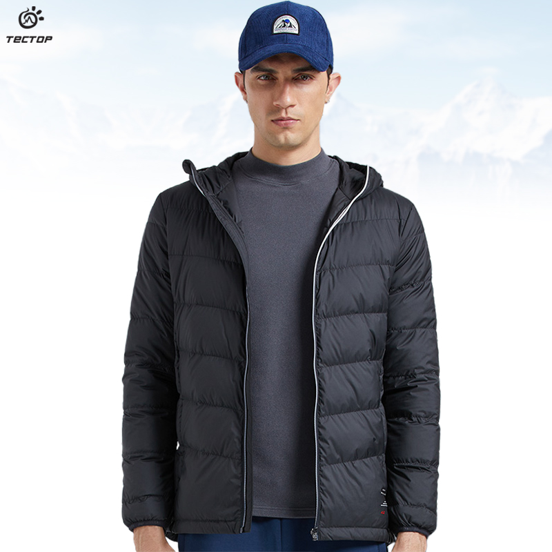 Exploration Brand Clearance Anti-Season Outdoor Autumn and Winter Lightweight Hooded Down Jacket Men's Sports Casual Thin Jacket
