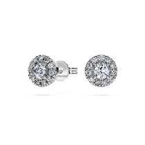 (Chinese Valentines Day gift) Swarovski Eternity diamond earrings earrings jewelry niche gift for girlfriend