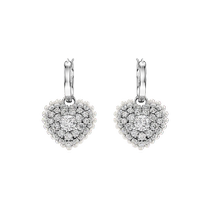 (520 Gifts) Swarovski Hyperbola Love Earrings Niche Earrings Light Luxury Gift