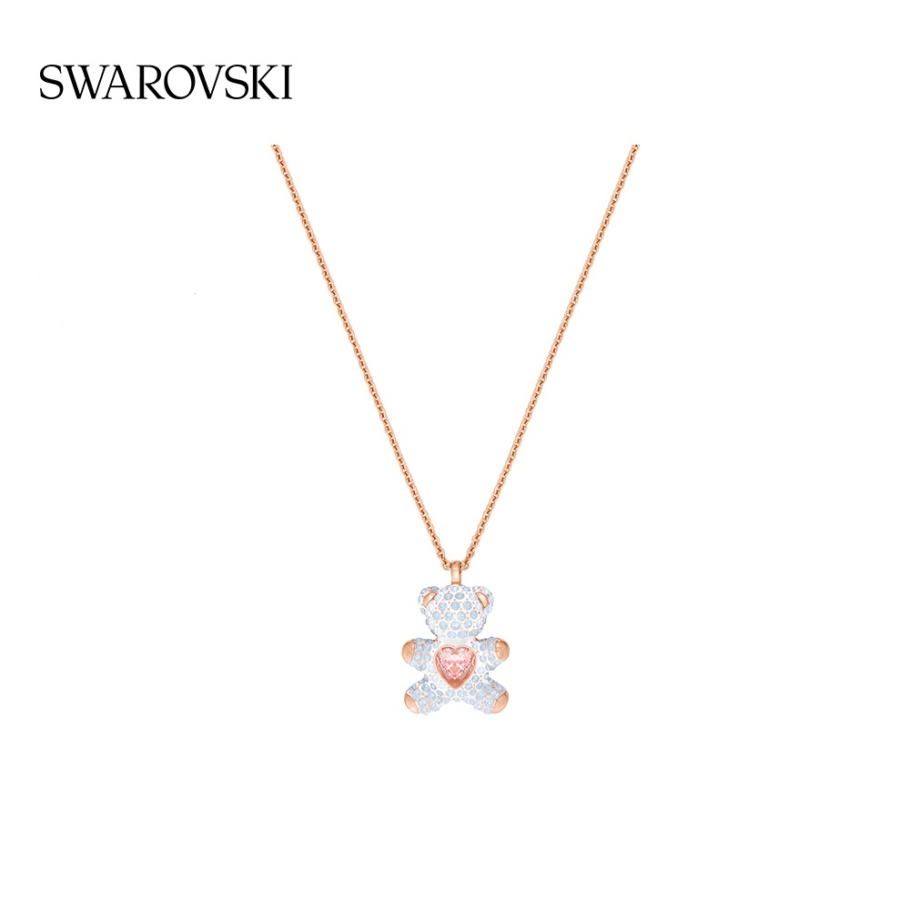 Swarovski TEDDY Teddy Bear Sweet Kids Necklace Clockchain Valentine Day gift