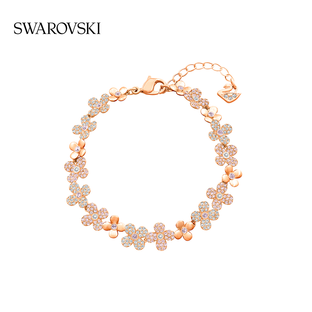 Swarovski ELDERFLOWER LADIES BRACELET ROMANTIC ROSE GOLD FLOWER BRACELET TANABATA GIFT