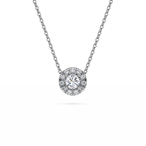 (Chinese Valentines Day gift) Swarovski Eternity pendant diamond necklace niche pendant for girlfriend