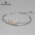 Swarovski ICONIC SWAN Thời trang Gradient Swan Bracelet Vòng tay Trang sức Quà tặng Ngày Valentine đá moonstone Vòng đeo tay Clasp