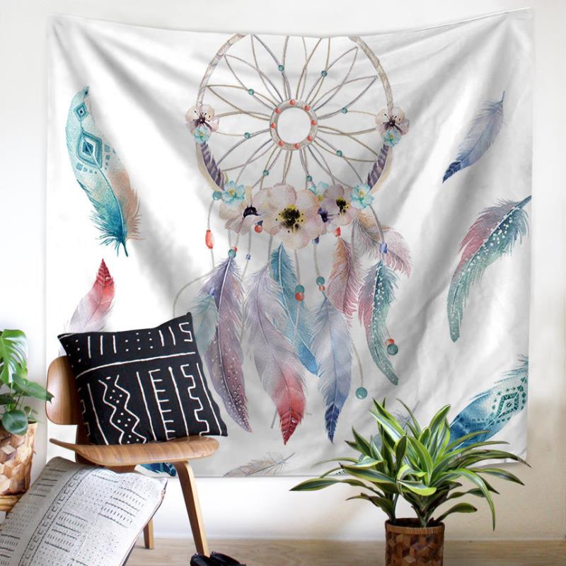 Ins Bắc Âu vải nền hangcloth tường phòng ngủ tấm thảm Bắc Âu phòng khách flamingo tấm thảm cạnh giường ngủ trang trí thảm tranh treo tường