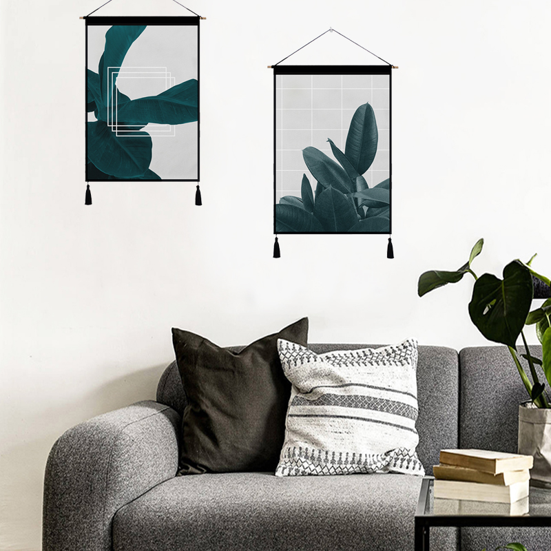 Simple nhà máy Bắc Âu ins tấm thảm bối cảnh nền vải vải treo hộp mét vải bông che chắn bức tranh vải - Tapestry thảm tranh treo tường