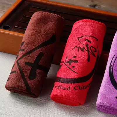 Pure cotton thickened tea towel, tea ceremony tea towel, tea cloth, Chinese tea set cloth, household solid color rag, water absorption