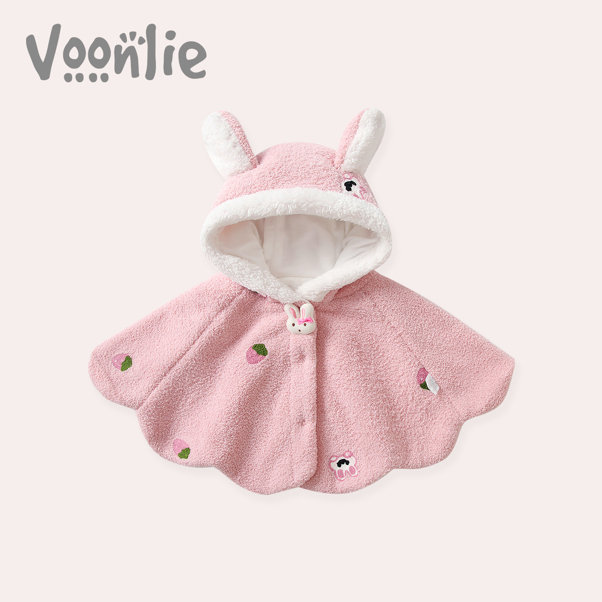 Fan Hunting Baby Cloak Autumn Winter Freshman Female Baby Cloister Goes Out Windproof Princess Child Plus Suede Out Little Shawl-Taobao