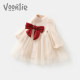 Fanhun girl's dress autumn and winter 2022 new baby one-year-old dress birthday party catch week foreign style princess dress