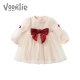 Fanhun girl's dress autumn and winter 2022 new baby one-year-old dress birthday party catch week foreign style princess dress