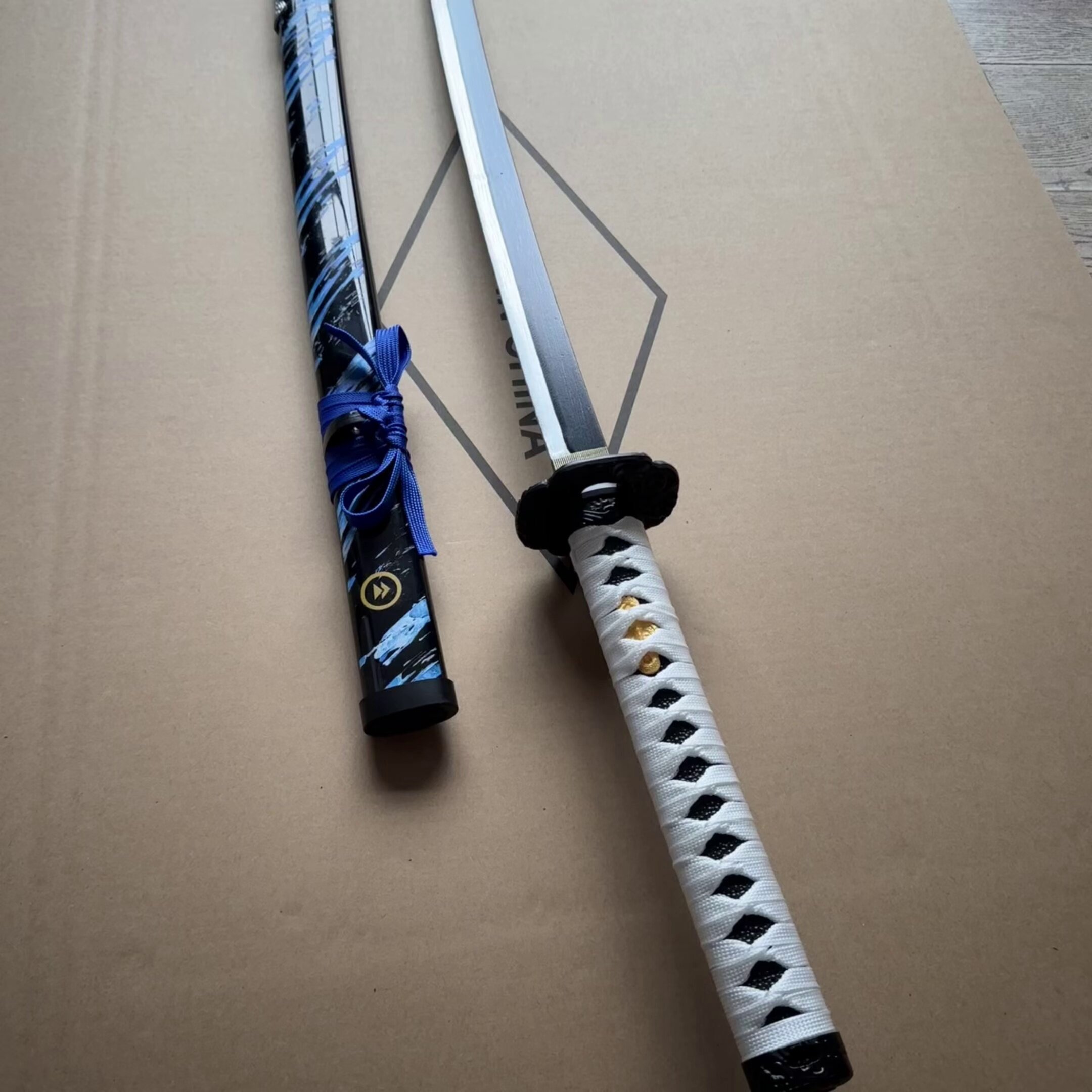 对马岛之魂太刀境井家刀战鬼幽魂境井仁COS武器木质道具未开刃_COSPLAY