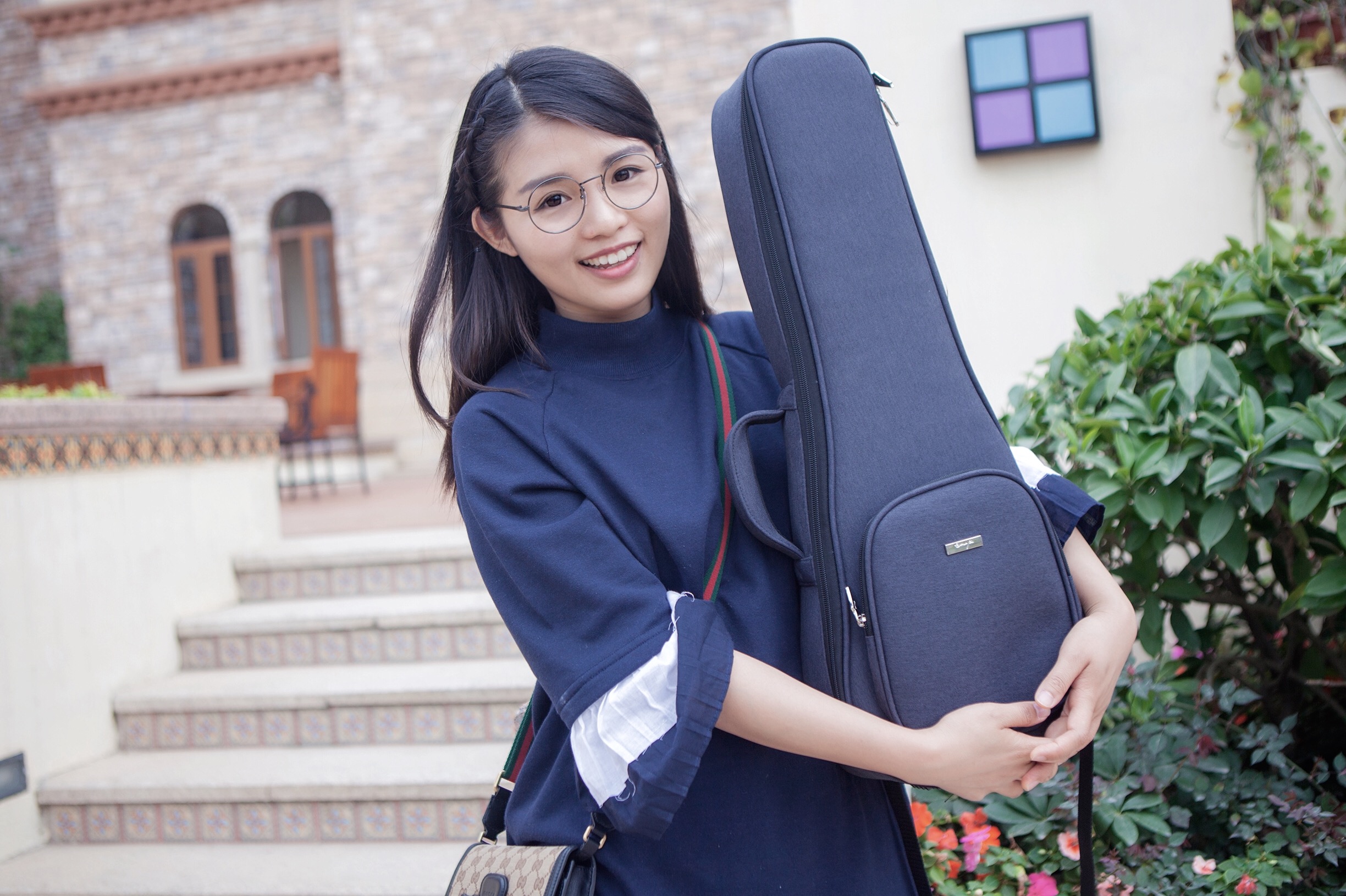 enya Ukulele bag 21 23 26 inch black thickened waterproof shoulder bag