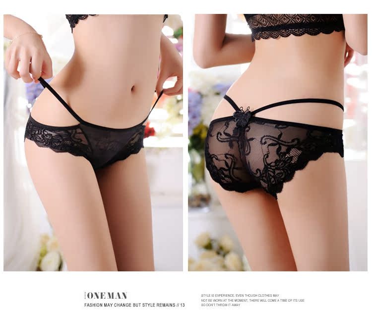 4 hộp quà tặng đồ lót nữ gợi cảm ren siêu mỏng trong suốt cotton quần lót thun lạnh