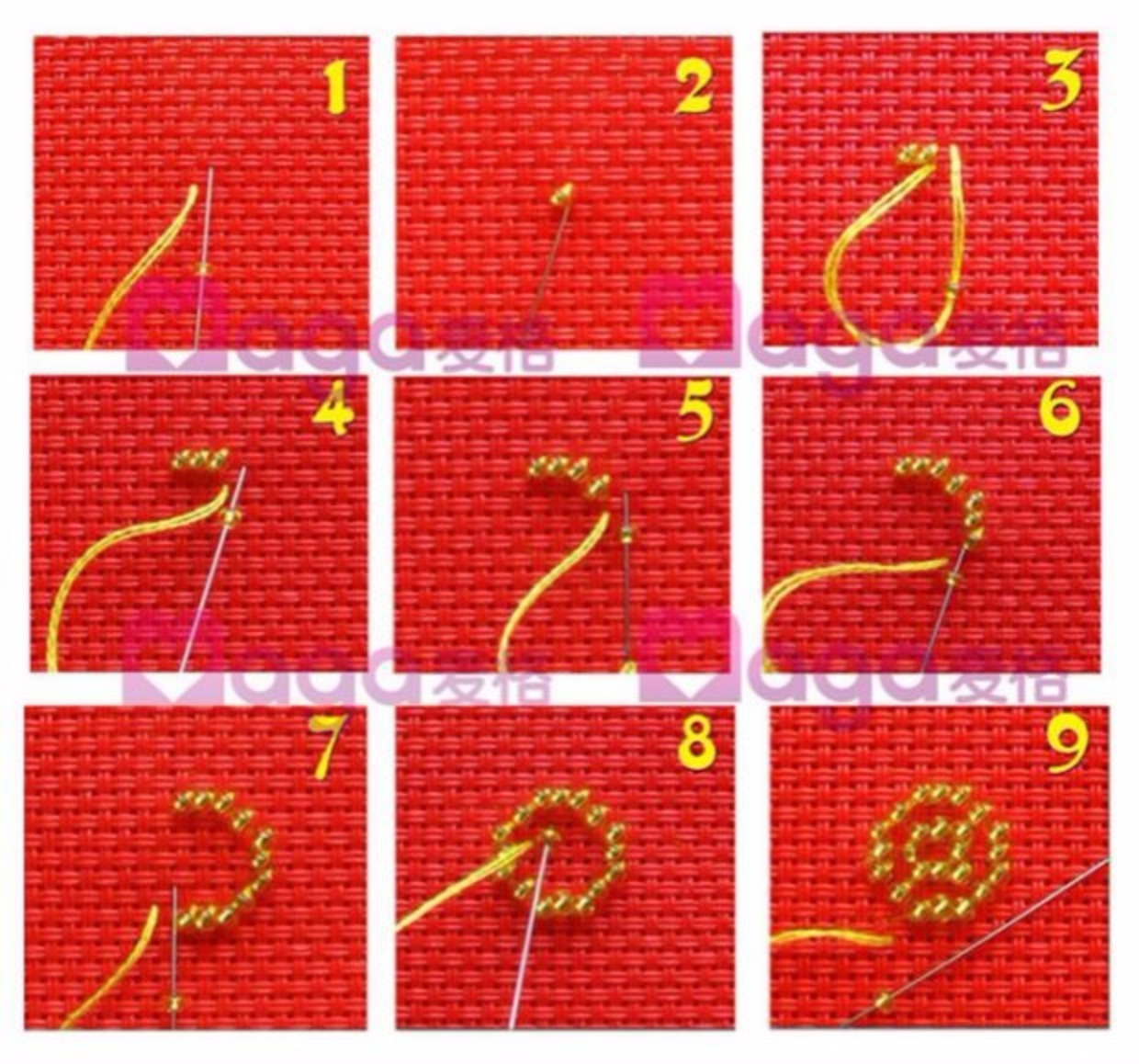 Mới in chính xác móc chìa khóa khâu đầy thêu đầy đủ hạt đính cườm hai mặt mặt dây chuyền nhỏ táo Clover - Công cụ & phụ kiện Cross-stitch tranh thêu chữ thập hoa mẫu đơn