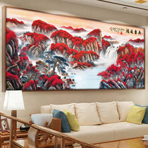 2021 New Diamond painting full diamond diamond embroidery Hongyun head living room landscape landscape Tile Cross Stitch brick and stone show