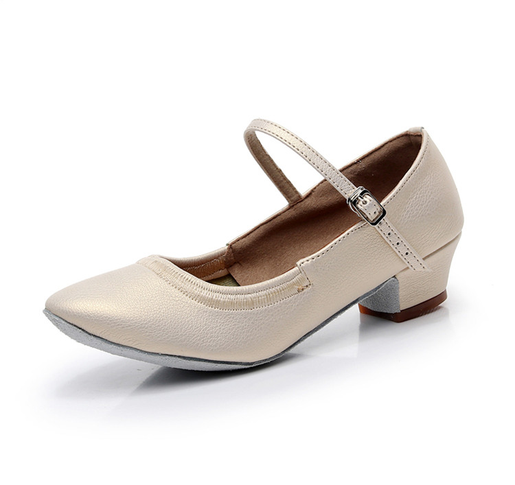 Flat Heel Gross Interior Soft Bottom Morden Dance Shoes Latin Girl Adult Toddler Four Seasons PU Leather-Taobao