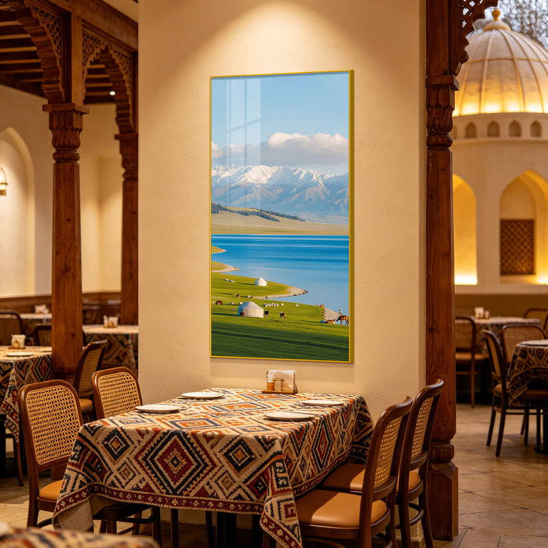 Pictures of Xinjiang Tianshan Scenery, Decorative Wall Paintings for Restaurants, Hotels, Guesthouses, and Room Wall Decorations Pictures of Xinjiang Tianshan Scenery, Decorative Wall Paintings for Restaurants, Hotels, Guesthouses, and Room Wall Decorations