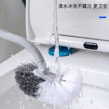 Toilet brush wall-mounted squat toilet japanese-style cleaning brush home bathroom no dead ends long handle soft-bristled toilet brush