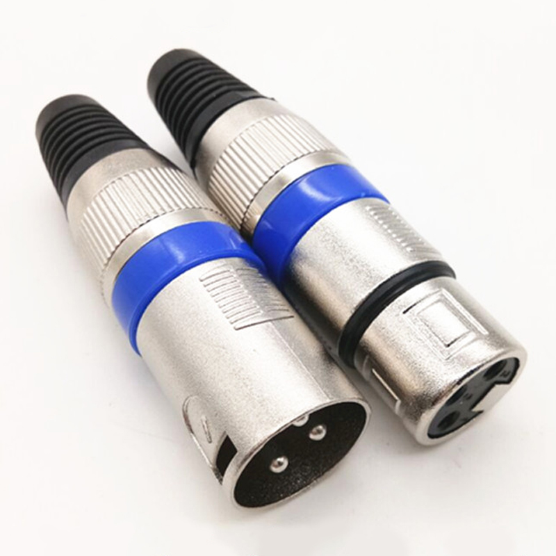 Carnon Plug Male 3 Core Cannon terminals xlr balanced pure copper sound power amplifier Mimic signal line