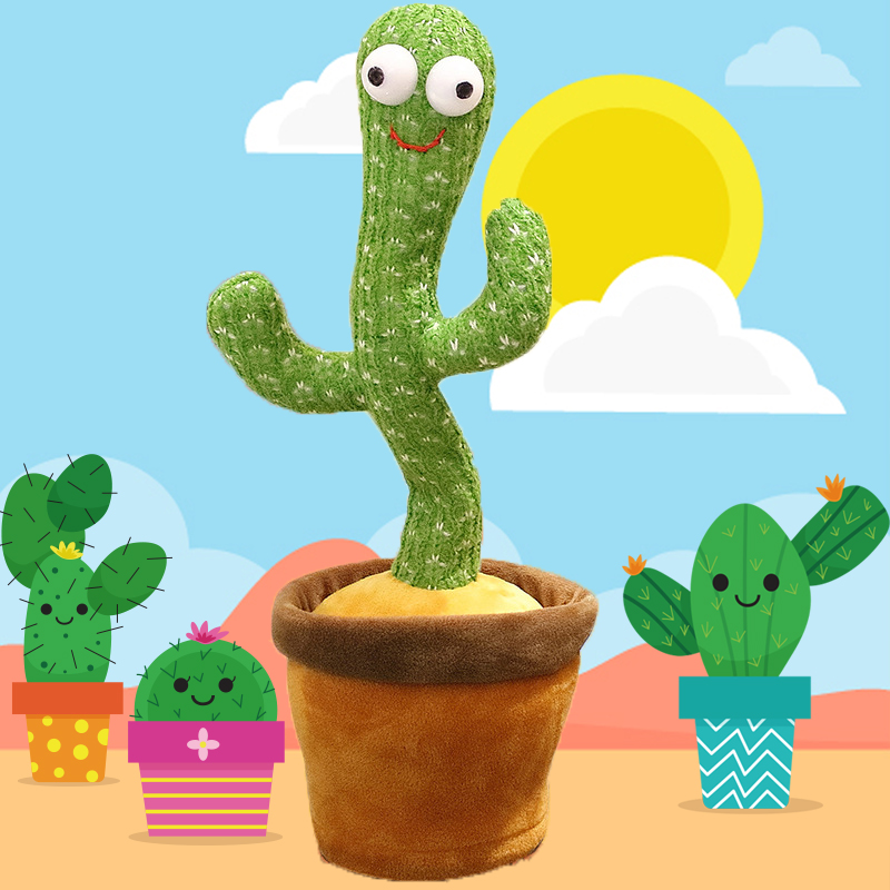 Hi Youle Creative Decompression Toy 2021 Douyin Dancing and Singing Twisting Swinging Cactus