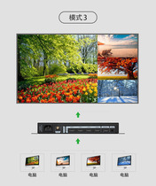 QMV-H4 screen splitter hdmi 4 in 1 out split screen dnf brick dungeon and warrior 4 open 1 audio and video