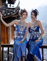 Aying Miao Art 2021 New Features Female Guizhou Xiangxi Miao Clothes Travel Service Art Photo Dance Performance Clothes